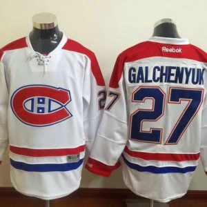 Canadiens #27 Alex Galchenyuk White Stitched Jersey