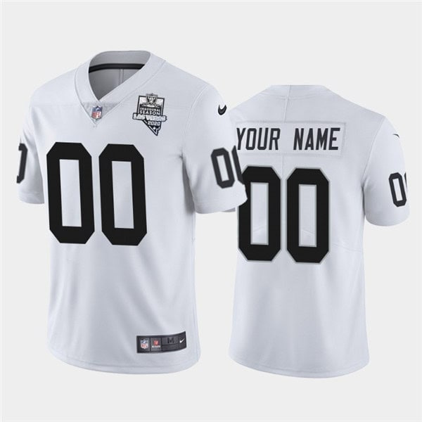 Las Vegas Raiders White Customized Custom 2020 Inaugural Season Vapor Limited Stitched Jersey