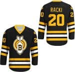 Thunder Bay Bombers #20 Carl Racki Black Stitched Jersey