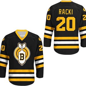 Thunder Bay Bombers #20 Carl Racki Black Stitched Jersey