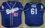 Los Angeles Dodgers #61 Chan Ho Park Blue Cool Base Stitched Jersey