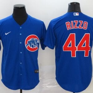 Chicago Cubs #44 Anthony Rizzo Blue Cool Base Stitched Jersey