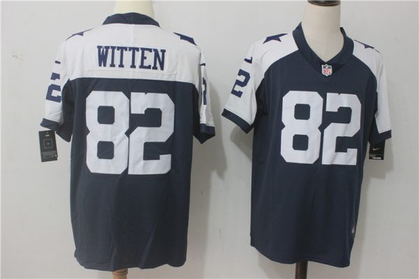 Dallas Cowboys #82 Jason Witten Navy Blue Thanksgiving Stitched Vapor Untouchable Limited Throwback Nike Jersey