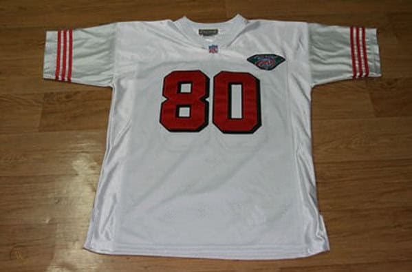 San Francisco 49ers #80 Jerry Rice White Stitched Jersey