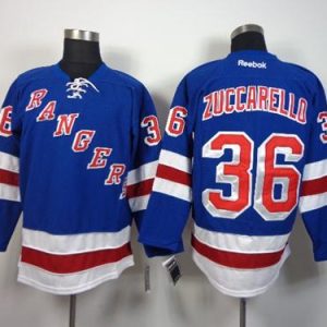 Rangers #36 Mats Zuccarello Blue Home Stitched Jersey