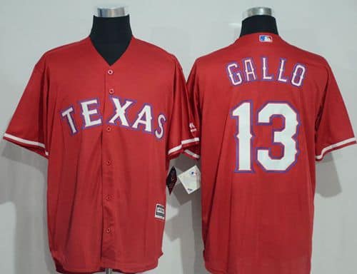 Rangers #13 Joey Gallo Red New Cool Base Stitched Jersey