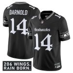 Seattle Seahawks #14 Sam Darnold Black 2025 F.U.S.E. 'Gothic Rain City Shadows Edition' Vapor Limited Football Stitched Jersey