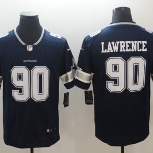 Dallas Cowboys #90 Demarcus Lawrence Navy Vapor Untouchable Limited Stitched Jersey