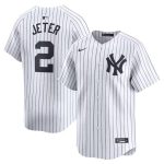 New York Yankees #2 Derek Jeter White Home Limited Stitched Jersey