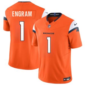 Denver Broncos #1 Evan Engram Orange 2025 F.U.S.E. Vapor Limited Stitched Jersey