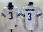 Seattle Seahawks #3 Nick Emmanwori White F.U.S.E. Throwback Vapor Limited Football Stitched Jersey