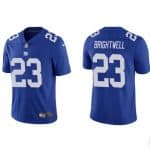 New York Giants #23 Gary Brightwell Blue Vapor Untouchable Limited Stitched Jersey