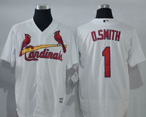 Cardinals #1 Ozzie Smith White New Cool Base Stitched Jersey