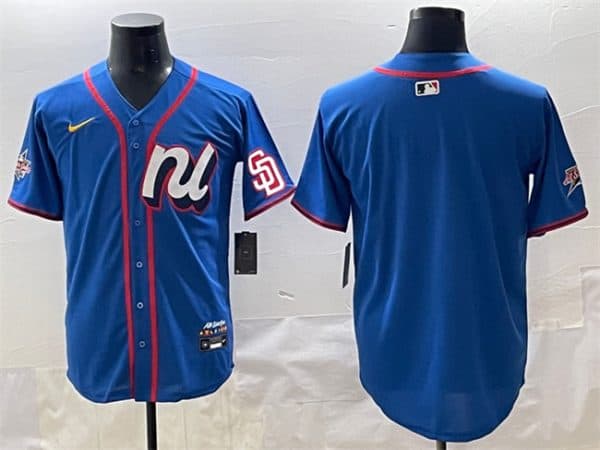 National League San Diego Padres Blank Blue 2025 All-Star Edition Limited Stitched Jersey