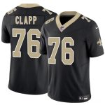 New Orleans Saints #76 Will Clapp Black 2025 F.U.S.E. Vapor Limited Stitched Jersey