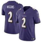 Baltimore Ravens #2 Nate Wiggins Purple 2024 Draft F.U.S.E. Vapor Limited Jersey