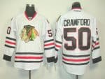 Blackhawks #50 Corey Crawford White Stitched Jersey