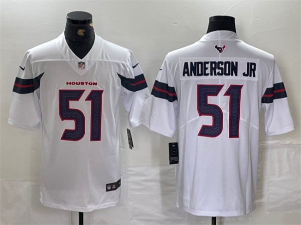 Houston Texans #51 Will Anderson Jr. White Vapor Untouchable Football Stitched Jersey