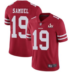 San Francisco 49ers #19 Deebo Samuel Red Super Bowl LIV Vaper Untouchable Limited Stitched Jersey