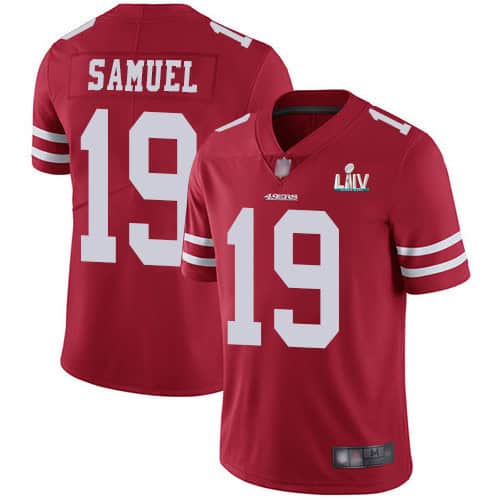 San Francisco 49ers #19 Deebo Samuel Red Super Bowl LIV Vaper Untouchable Limited Stitched Jersey