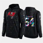 Tampa Bay Buccaneers #54 Lavonte David 2021 Charcoal Crucial Catch Therma Pullover Hoodie