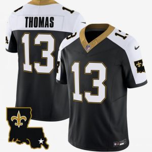 New Orleans Saints #13 Michael Thomas Black White 2023 F.U.S.E. 1987 Legacy Vapor Stitched Jersey