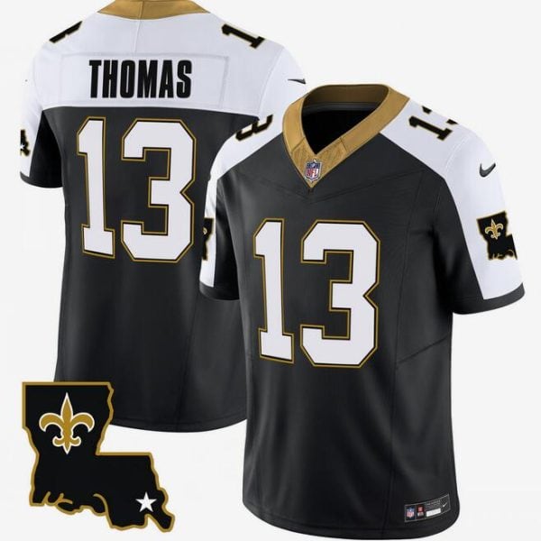 New Orleans Saints #13 Michael Thomas Black White 2023 F.U.S.E. 1987 Legacy Vapor Stitched Jersey