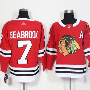 Chicago Blackhawks #7 Brent Seabrook Red Stitched Adidas Jersey