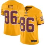 Redskins #86 Jordan Reed Gold Stitched Limited Rush Nike Jersey