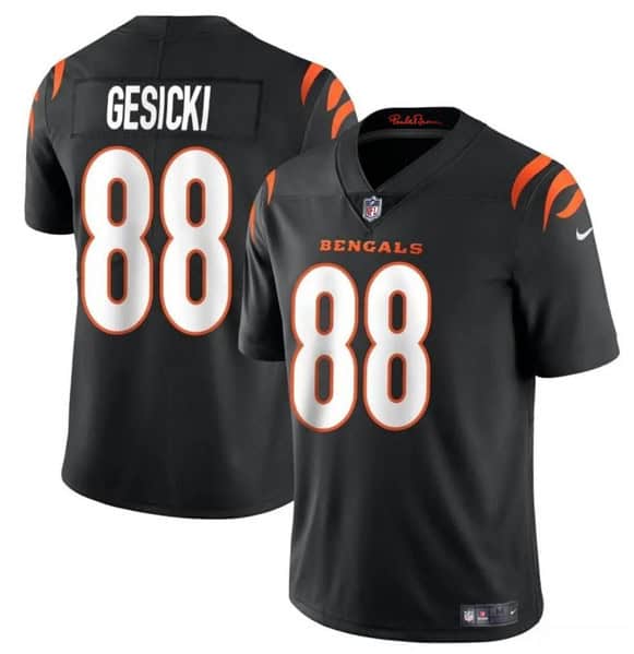 Cincinnati Bengals #88 Mike Gesicki Black Vapor Untouchable Limited Stitched Jersey