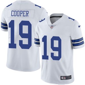 Cowboys #Dallas Cowboys #19 Amari Cooper White Vapor Untouchable Limited Stitched Jersey