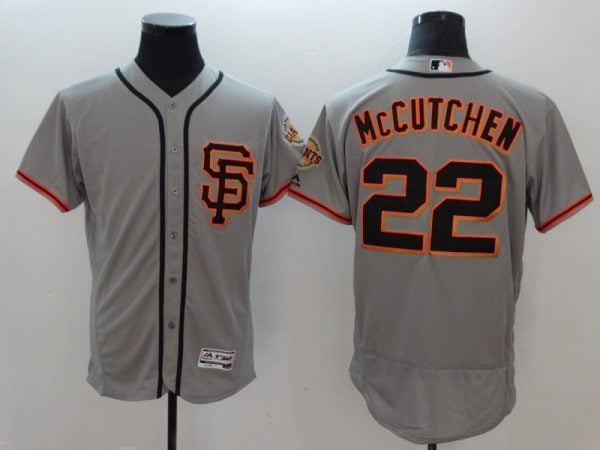 San Francisco Giants #22 Andrew McCutchen Gray Flexbase Stitched Jersey