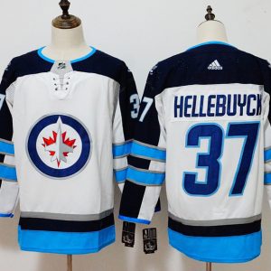 Winnipeg Jets #37 Connor Hellebuyck White Stitched Adidas Jersey