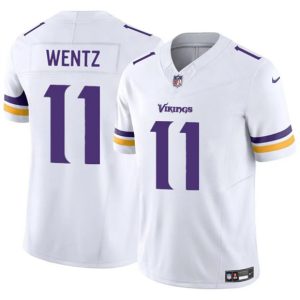 Minnesota Vikings #11 Carson Wentz White 2025 F.U.S.E. Vapor Untouchable Limited Football Stitched Jersey