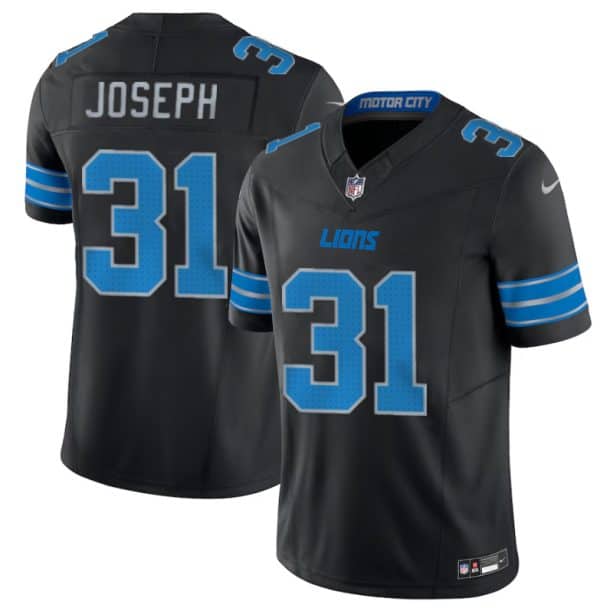 Detroit Lions #31 Kerby Joseph Black 2024 F.U.S.E. 2nd Alternate Vapor Limited Stitched Jersey