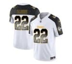 Pittsburgh Steelers #22 Najee Harris White Black 2023 F.U.S.E. Smoke Vapor Untouchable Limited Stitched Jersey