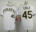 Pirates #45 Gerrit Cole White Alternate 2 Cool Base Stitched Jersey