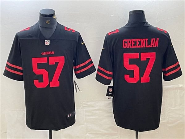 San Francisco 49ers #57 Dre Greenlaw Black Vapor Untouchable Limited Stitched Jersey