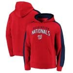 Washington Nationals Red Game Time Arch Pullover Hoodie