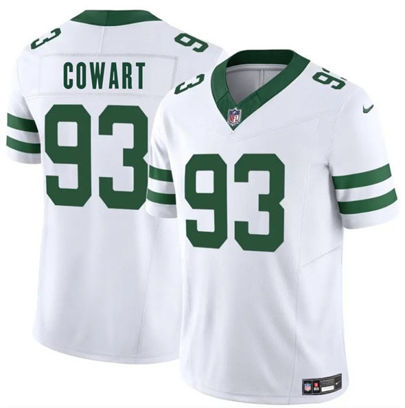 New York Jets #93 Byron Cowart White 2025 F.U.S.E. Vapor Untouchable Limited Stitched Jersey