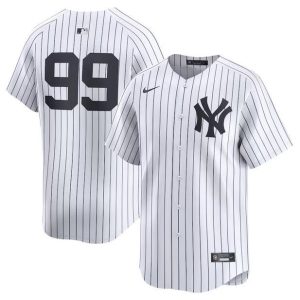 New York Yankees #99 Aaron Judge White Home Limited Stitched Jersey