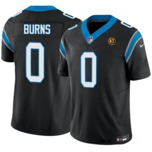 Carolina Panthers #0 Brian Burns Black 2023 F.U.S.E. With John Madden Patch Vapor Limited Stitched Jersey