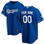 Los Angeles Dodgers Customized Custom Royal 2020 World Series Champions Home Patch Jersey