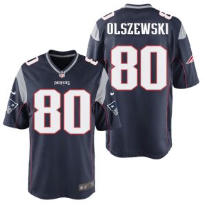 New England Patriots #80 Gunner Olszewski Navy Limited Stitched Jersey