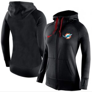 Nike Miami Dolphins Full-Zip Performance Hoodie Black
