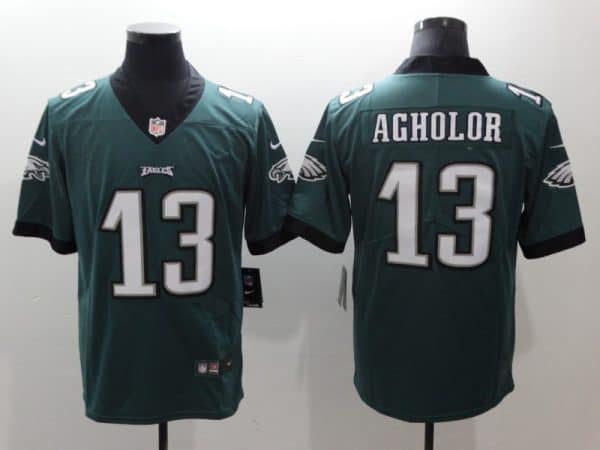 Philadelphia Eagles #13 Nelson Agholor Green Vapor Untouchable Limited Stitched Jersey