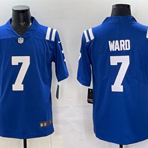 Indianapolis Colts #7 Charvarius Ward Blue Vapor Limited Stitched Jersey