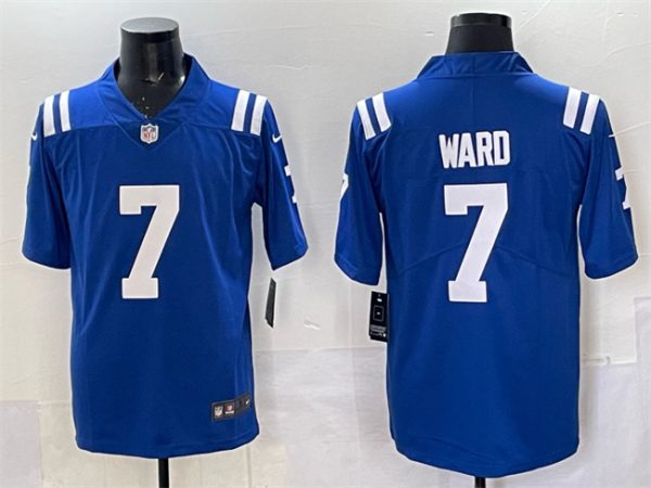 Indianapolis Colts #7 Charvarius Ward Blue Vapor Limited Stitched Jersey