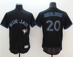 Blue Jays #20 Josh Donaldson Black Fashion Flexbase Authentic Collection Stitched Jersey