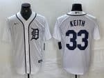 Detroit Tigers #33 Colt Keith White Cool Base Stitched Jersey